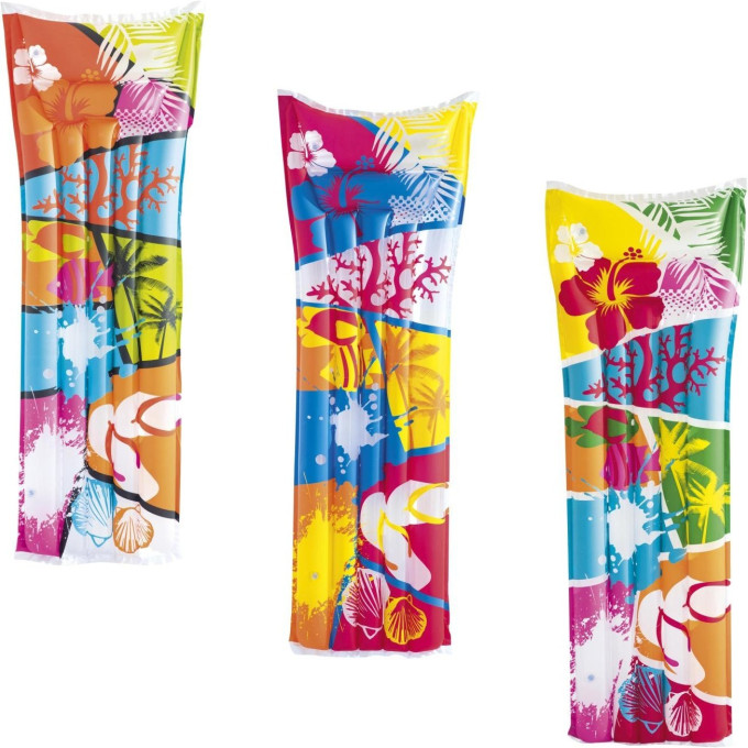 Надувной матрас для плавания BESTWAY МОДНЫЙ 183х69см до 90кг, 3 вида 44033 BW